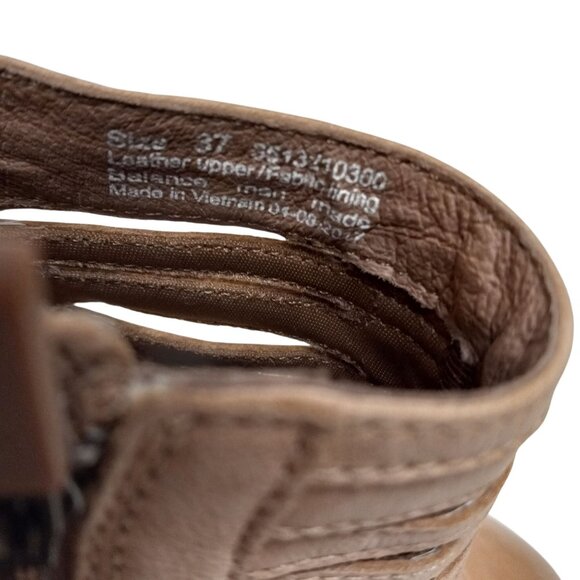 Dansko Size EU 37 Ankle Booties Womens Leather Heeled Meadow Nubuck Tan Brown - Picture 10 of 12